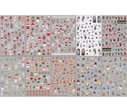 10 Sheets Christmas Nail Art Stickers Decals Self-adhesive Pegatinas U  as Snowfl