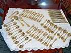 Fb Rogers International Silver Golden Grand Antique Complete Svc For 12 Flatware