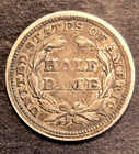 1858 Seated Liberty Half-dime -- Xf --pleasing Appearance