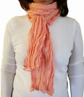 Pleated Lightweight Scarf Solid Color Scarves For Women Girls Fashionsolid  