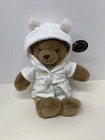 Fao Schwarz Teddy Bear 12  Plush Stuffed Animal White  And Gold With Tag