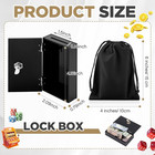 Acrylic Box For Gambler Winners Bank Portable Safe Casino Money Pocket Sized   