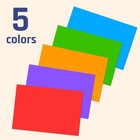 250 Pack  Colored Labels Stickers  For 250 Orange blue green red purple