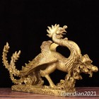 8 8  China Antique Copper Brass Han Dynasty Small Phoenix Ornament