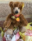 Steiff Miniature Jointed Xs Teddy Baby Dk Brown Mohair Bear 4    All Id Cute Tags