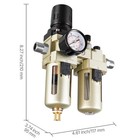3 8 Npt Air Compressor Frl Unit Brass Filter 145psi Transparent Poly Bowl