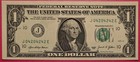0549-new 2021  1 Dollar Bill-fancy Serial-trinary-420-miscut Error-mini Repeat    