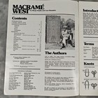 Vintage 1975 Macrame West Pattern Book Margo Kaplin Plant Hanger Wall Art