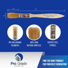 24 Pk- 1 2 Inch Chip Paint Brushes For Paint  Stains varnishes glues gesso