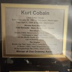 Nirvana Kurt Cobain Framed Photo With Info Plaque Rock   Pop Memorabilia