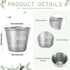 25 Set Wedding Party Favors For Guests Wedding Shot Glasses Cheers To Love Pi   