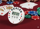 Texas Hold  Em Poker Dealer Button   Digital Blinds Timer - Professional Clock