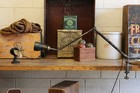 Vtg Industrial Ajusco Clamp On Desk Lamp Light Oc White Era Articulating 1930s