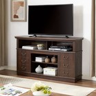 Retro Tv Stand With Storage For Tvs Up To 65    Mid Century Modern Tv Stand