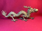 Vintage Brass Dragon Wall Hanging Japan 16 