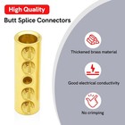 6 Pcs 2 Awg Wire Butt Connectors Screw Type Splice Terminal Electrical Fix