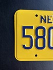 1988 Nevada License Plate 58096 S  Mileage Tax Type