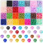 Pearl Beads For Jewelry Making   2000pcs 28 Colors 6mm Round Pearl Beads With   