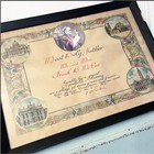 Vintage Pope Paul Apostolic Blessing Papal Religious Art Illustrated Certificate