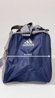 New Adidas Diablo Small Hex Print Duffel Bag  16   x10   x8     Onyx Grey blue