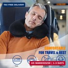 Travel Pillow 100  Pure Memory Foam Travel Neck Pillow  Airplane Pillo