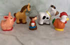 Fisher Price Little People Farm Animals   Farmer Figure Figures Barn Toy Set Lot
