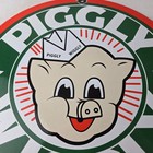 Vintage Piggly Wiggly Sign - Grocery Store Gas Pump Porcelain Service Sign
