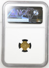 1849 California Fractional Gold Indian Bear  5 Type Ngc Unc