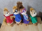 Alvin And The Chipmunks Plush Toy Ty Beanie Babies Set Of 4 Bundle 2010