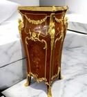 French Rococo Style Antique Copper Pedestal Column Timeless Vintage Furniture