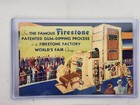 1933 Chicago 1939 New York World Fair - Firestone Exhibit Pass   Postcards