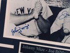 Joe Dimaggio   Johnny Mize Auto 8x10 Photo - Framed   Ready To Hang - Psa dna