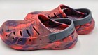 Brand New Toddler Size 10 Rugged Shark Red   Blue Swirl Clog Slip-on Shoes Water