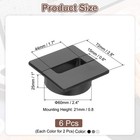 2 8  Desk Grommet 6pcs Grommet Hole Cover Black Silver Grey