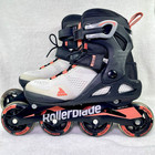 Rollerblade Macroblade 80 Womens Size 6 Inline Skates Pink Grey -great Condition
