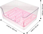 Beaupretty Acrylic High-sided Cat Litter Box With Splash Guard Medium Pink Kitte