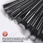 Black Makeup Brushes Set Professional 70pcs With Case Premium Synthetic For F   