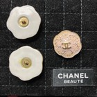 Lot Of 3 Authentic Vintage Chanel Camellia Cc Buttons Gold Tone