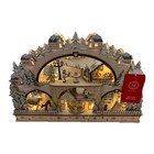 Martha Stewart Christmas Display Light Movement Led Laser Cut Wooden New 17 Inch