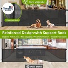 Reinforced 42  Tall Retractable Dog Gate  155  Extra Long Retractable Baby Gate