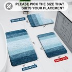 Arotive Bathroom Rugs Set 3 Piece Extra Soft Absorbent Bath Rugs Machine Wash Dr
