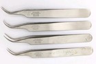 Selecta 7-sa Tweezers Curved Stainless Steel Non-magnetic Jeweler Electronic Lot