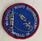Vintage 1969 Original Nasa Apollo 9 Crew Patch Variant Cloth-back Patch