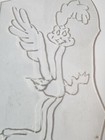1970 s Original  Traditional  Vintage  Acetate Tattoo Stencil Roadrunner Cartoon
