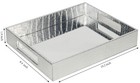 Decorative Mirror Tray silver Vanity Tray leather Catchall Organizer For Make   