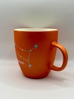 Orange Gemini Modern Expressions Zodiac Mug Silver Letters