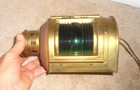 Antique Brass Perko Ship Marine Nautical De-lite Red Green Light Lantern  b 