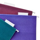 Pen gear Assorted Jewel Tone Hanging File Folders  Letter Size  1 5 Cut Tabs