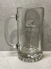 Viking Cruise Line Etched Logo Tall Glass Beer Mug Cruise Souvenir