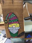 Christmas Gnomes Hand Painted On Old Wood  Vintage Look  4 Pieces  W free Gifts